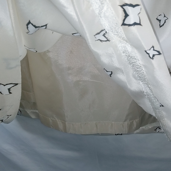 West Bay 22W Cotton Blossom Patterned Skirt in Beige Brown Plus Workwear - Picture 5 of 11